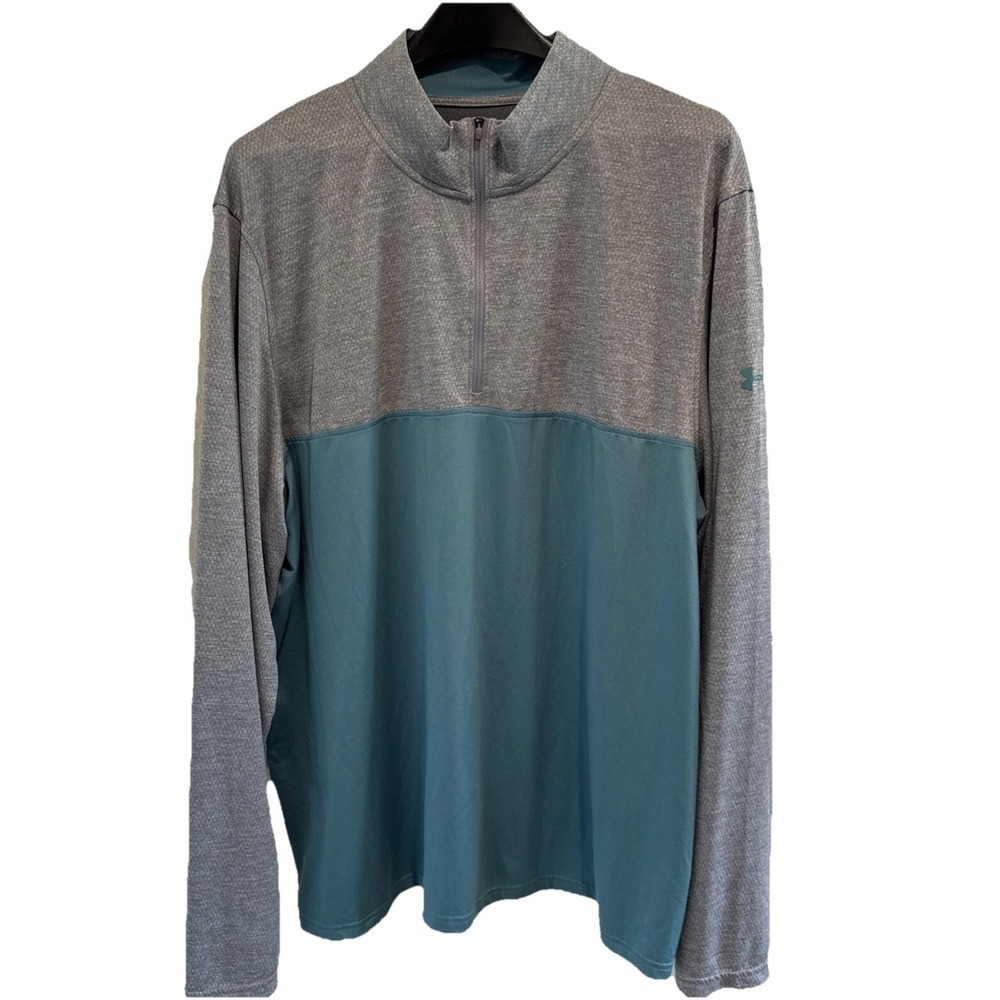 Under Armour Mens 1/4 Zip Shirt Casual Lightweight  Sz 2XL Pullover Athletic